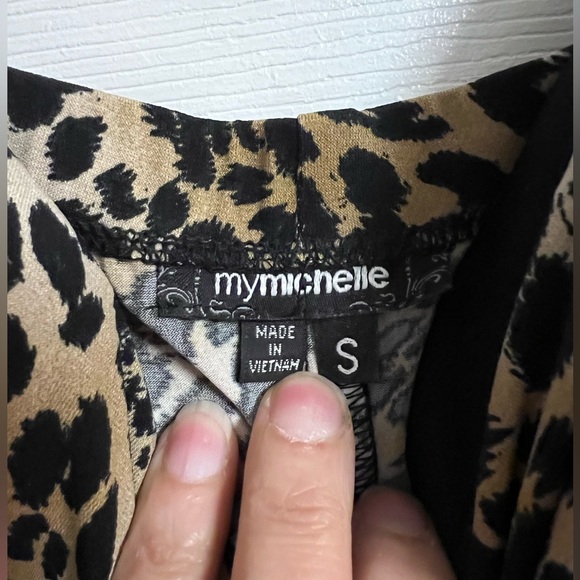 My Michelle Halter Leopard dress Size S - Picture 3 of 9
